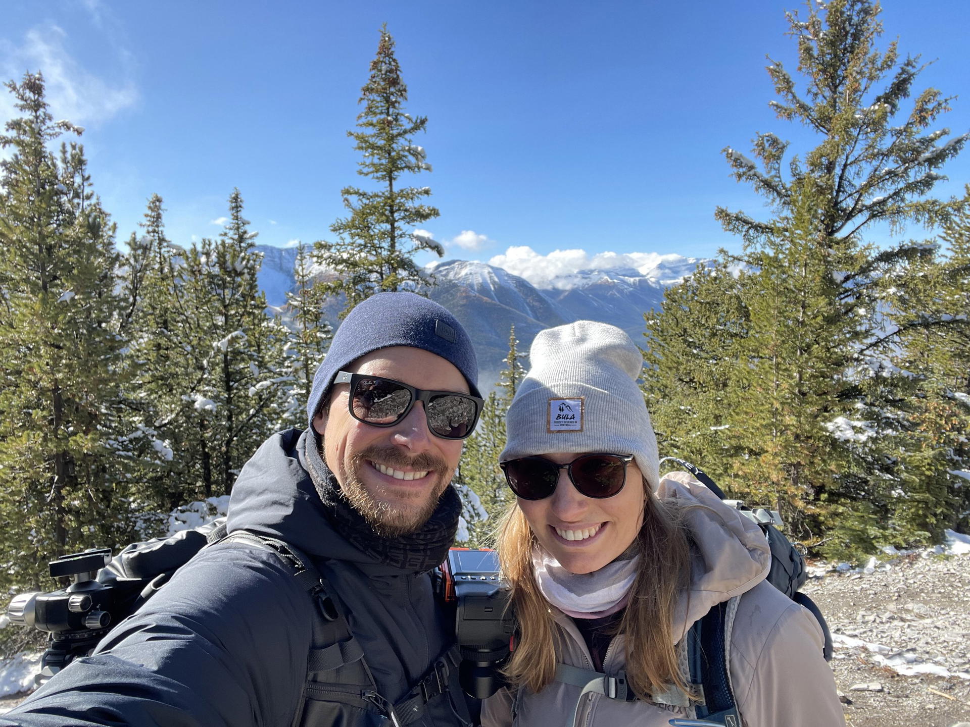 Kathrin and Stefan during their trip to Banff, Canada
