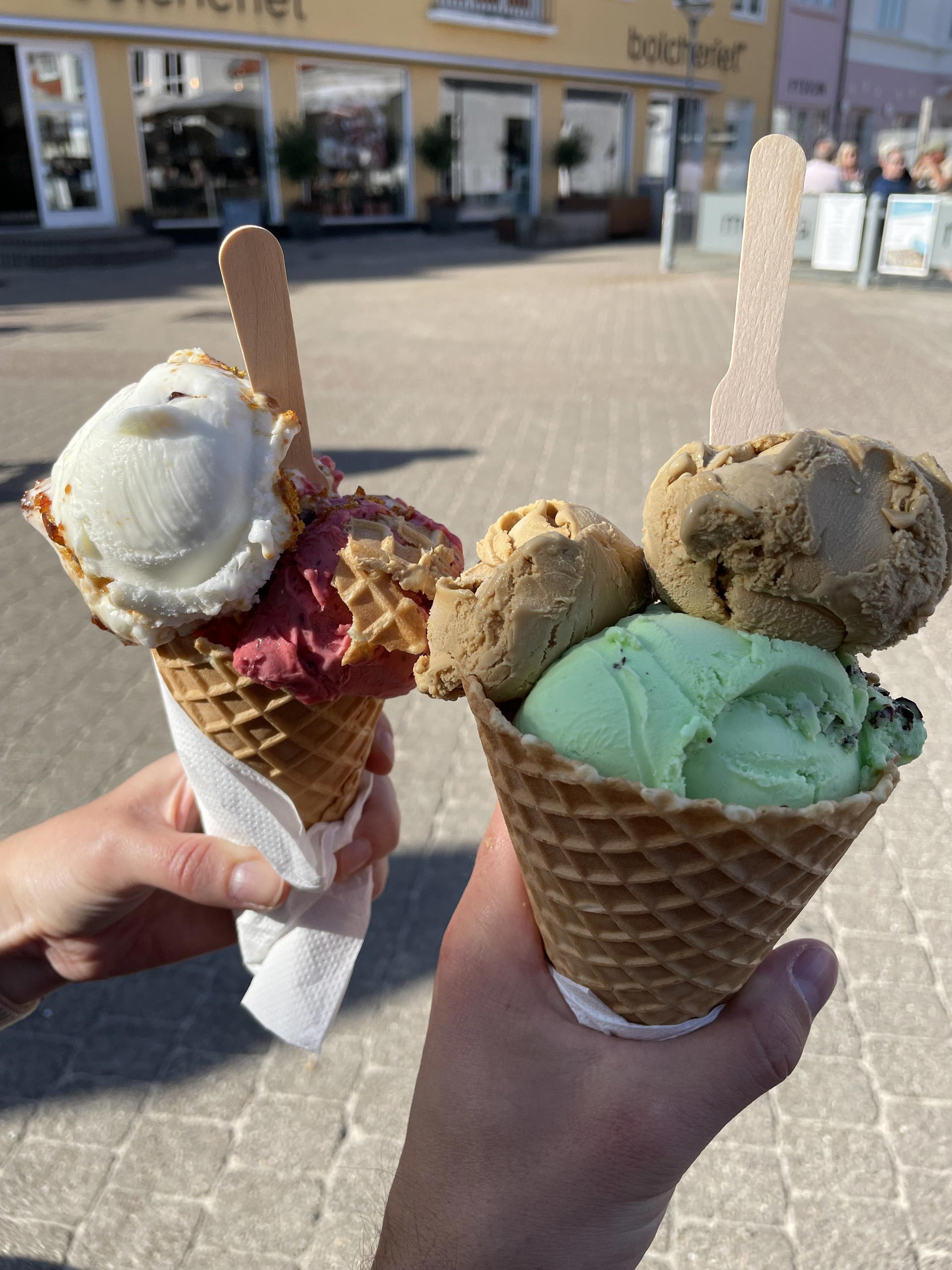 Image of two ice cream cones