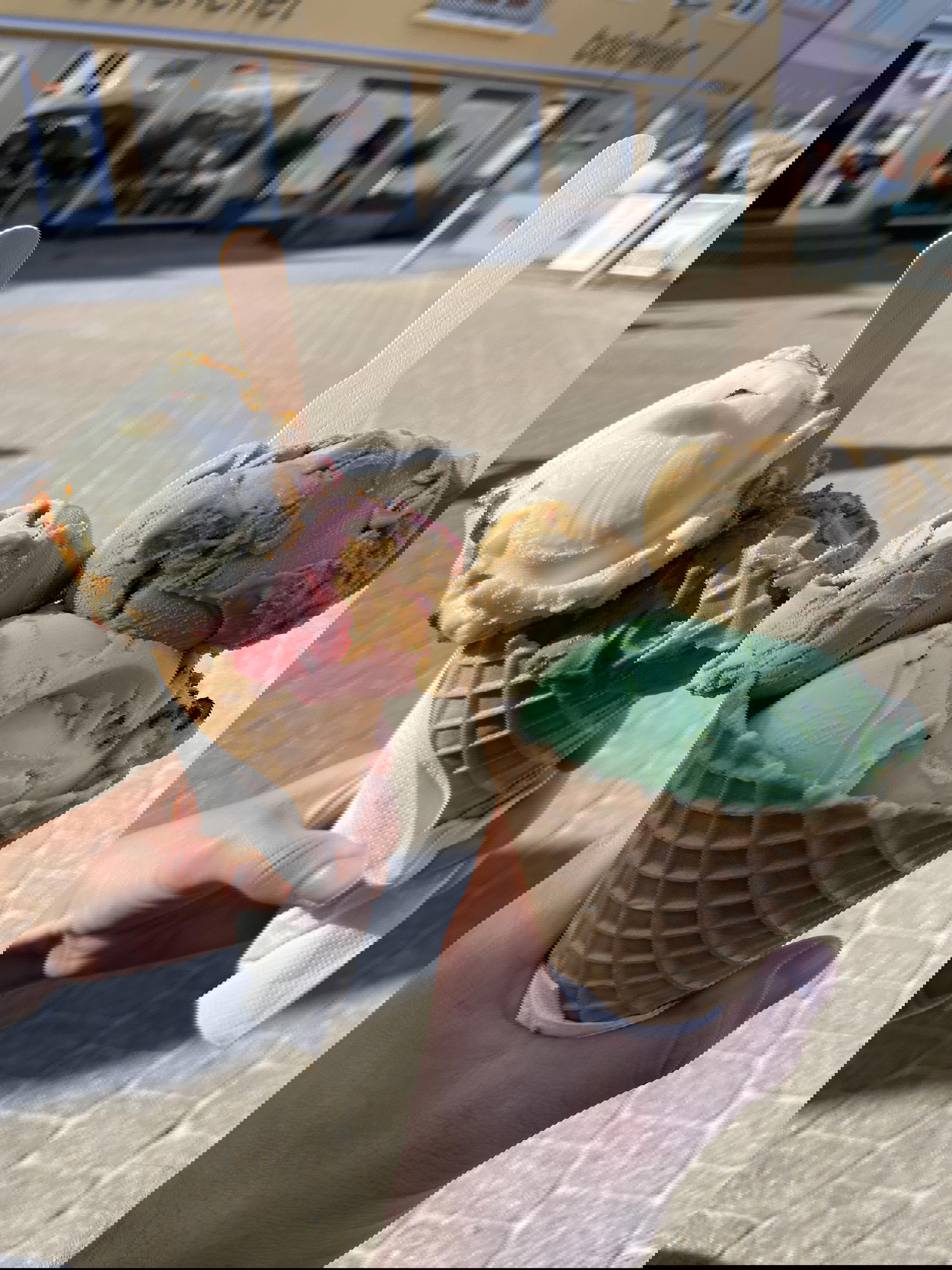 Image of two ice cream cones