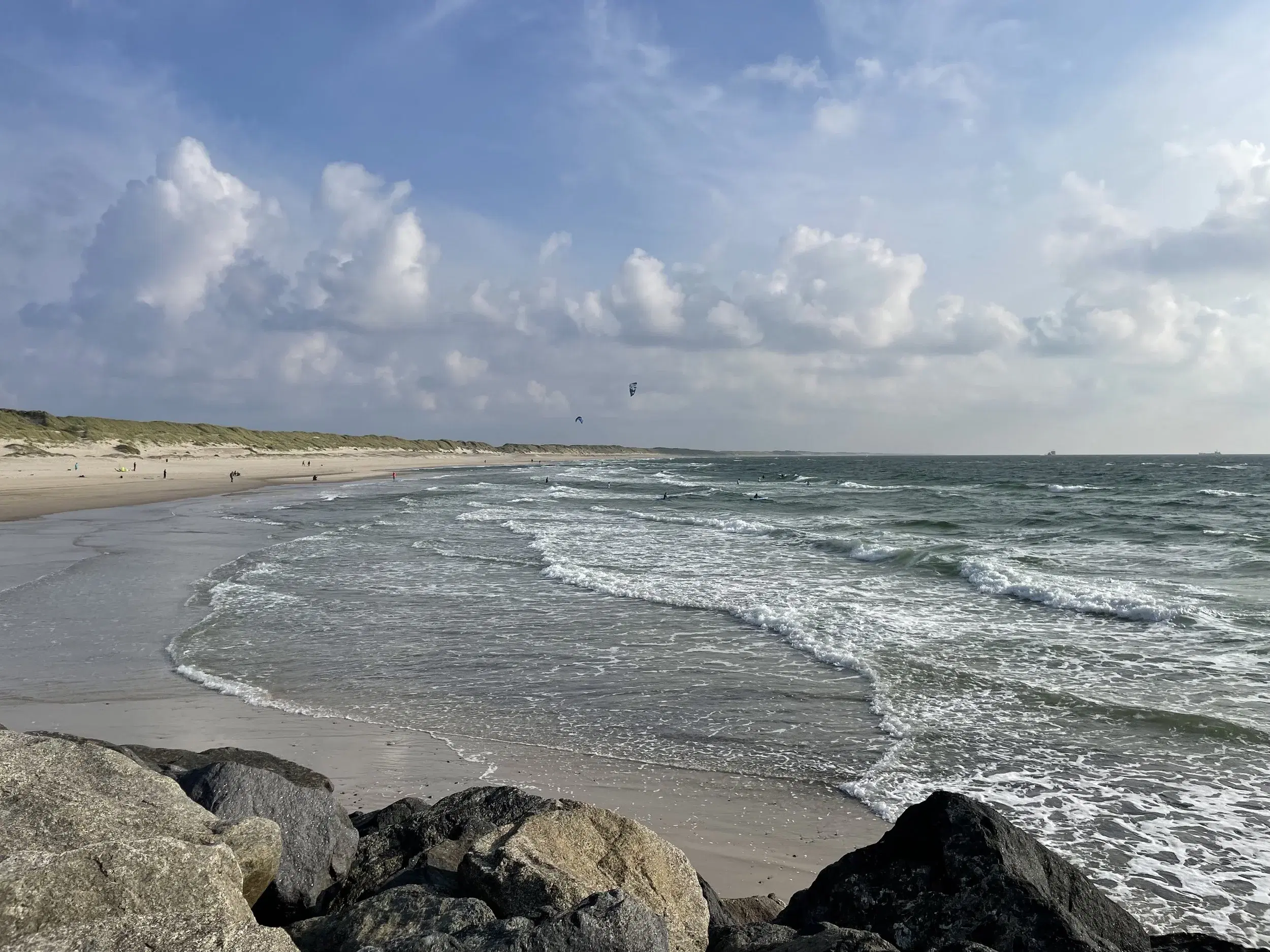 View of Hvide Sande beach.