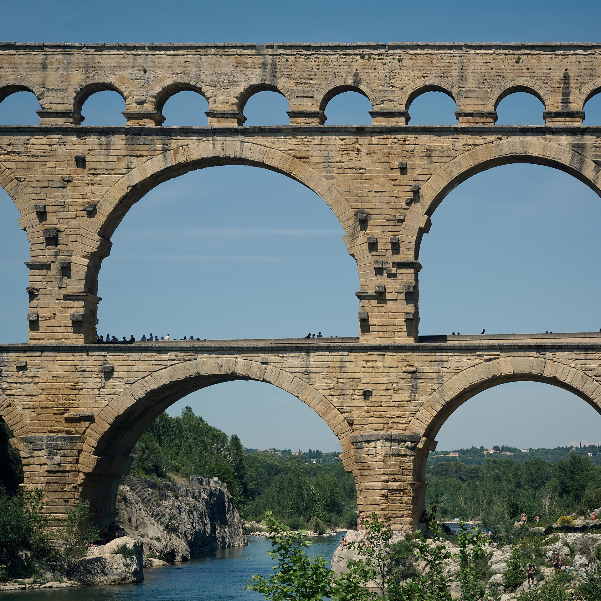 View of Pont du Gard