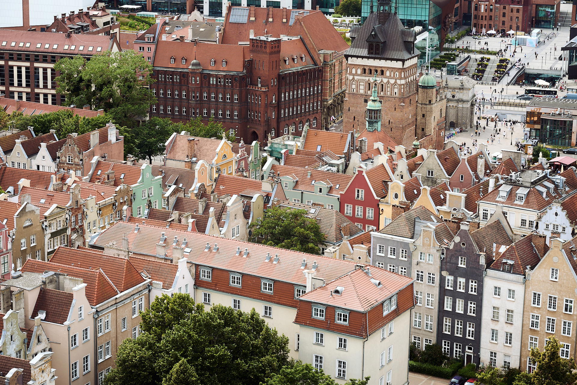 View of Gdansk from above