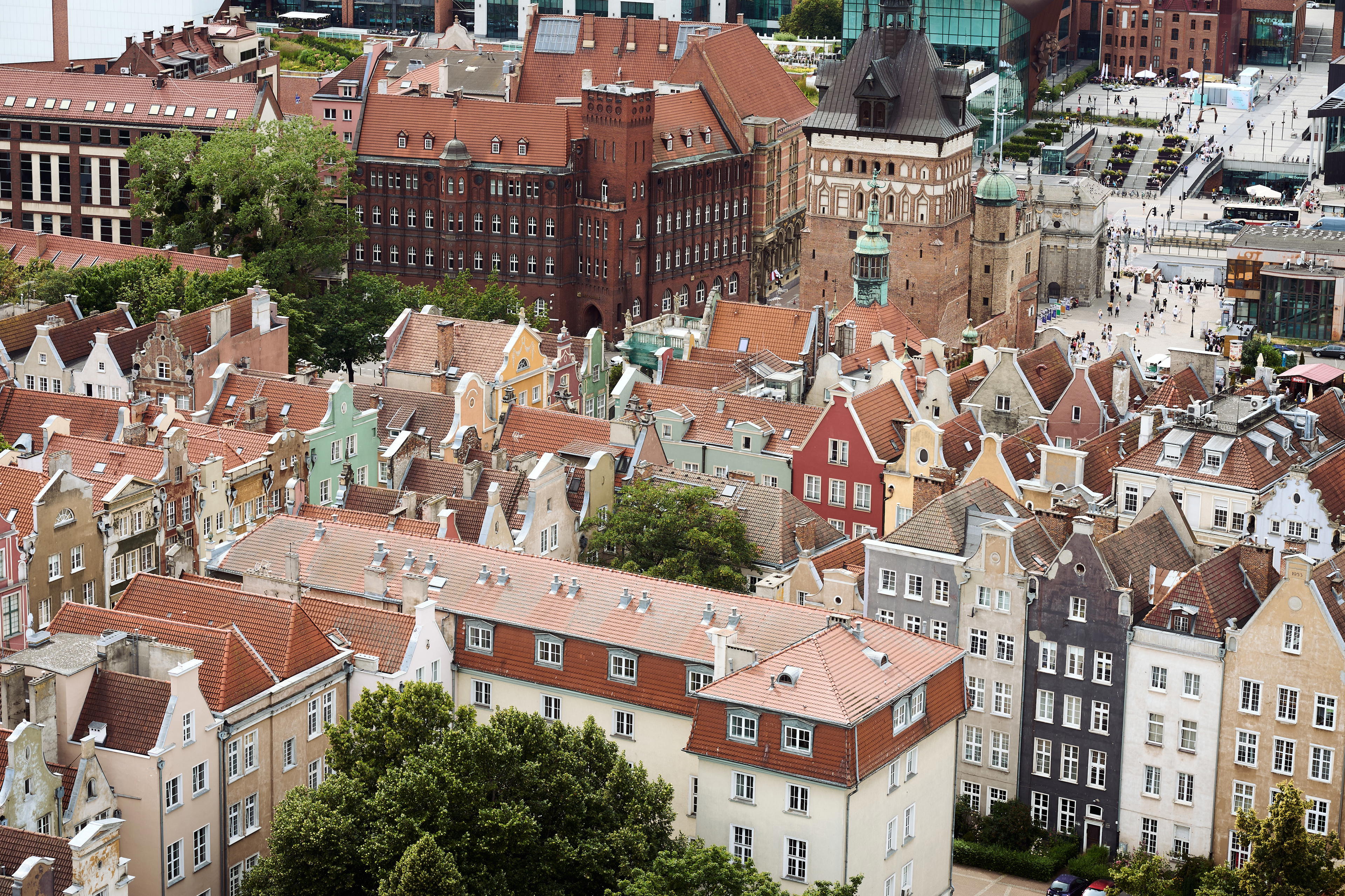 View of Gdansk from above
