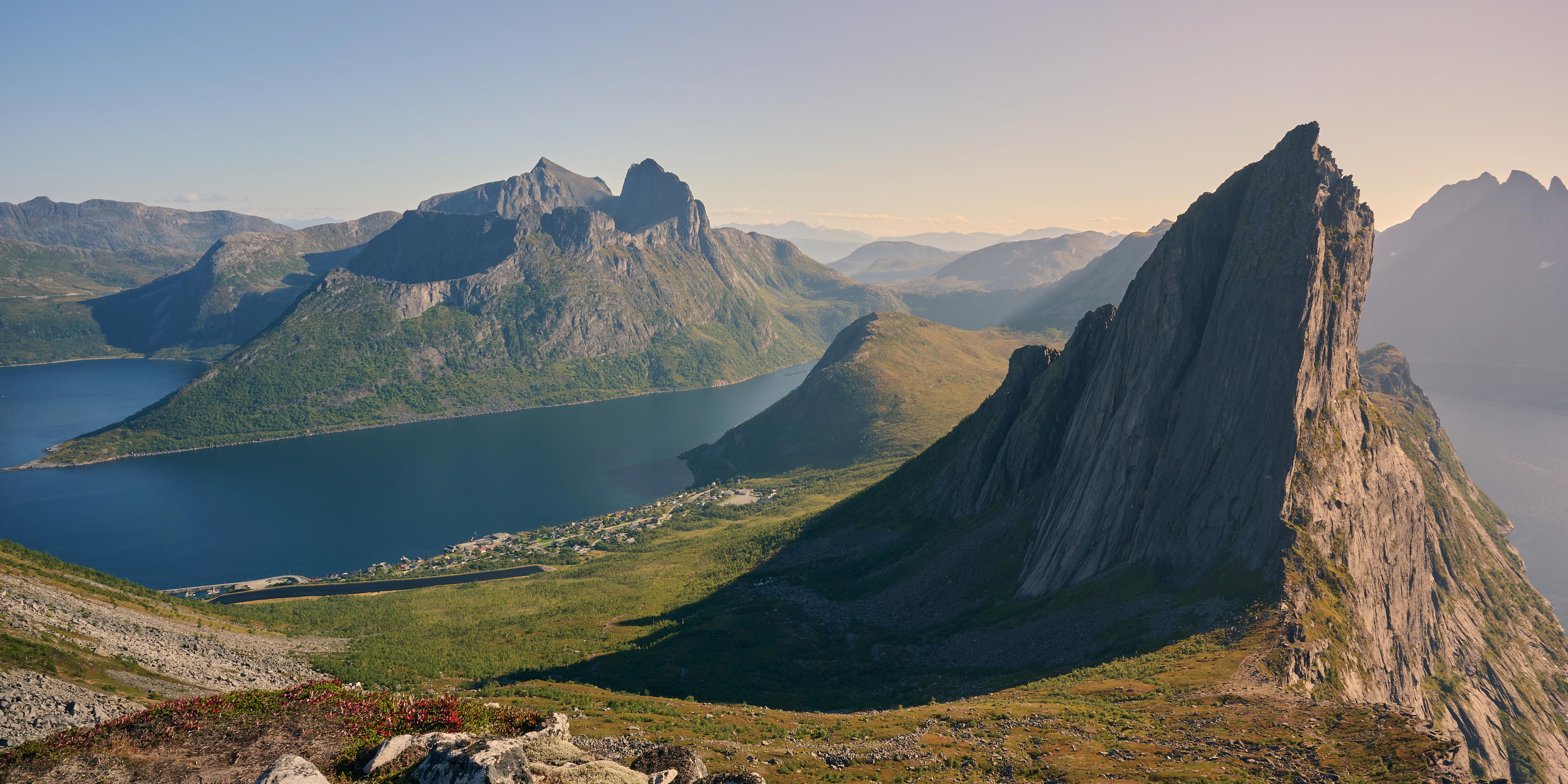 View of mount Segla on Senja
