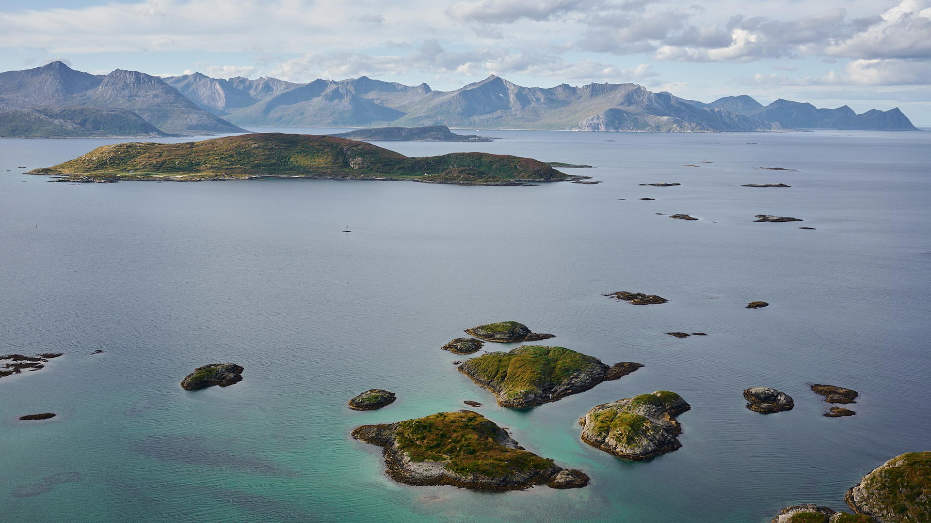 View of Somarøy islands from above