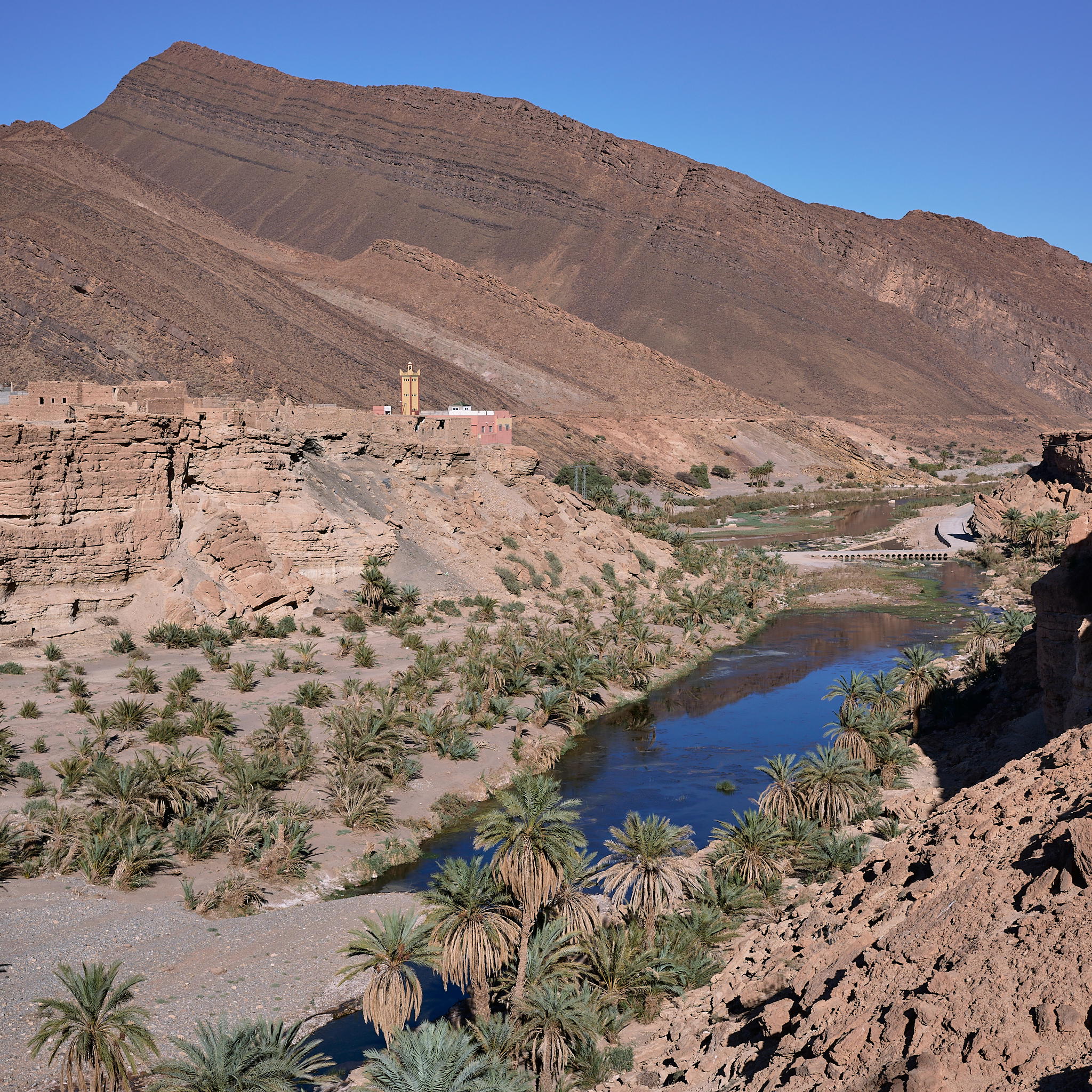Sicht auf Tghit Canyon