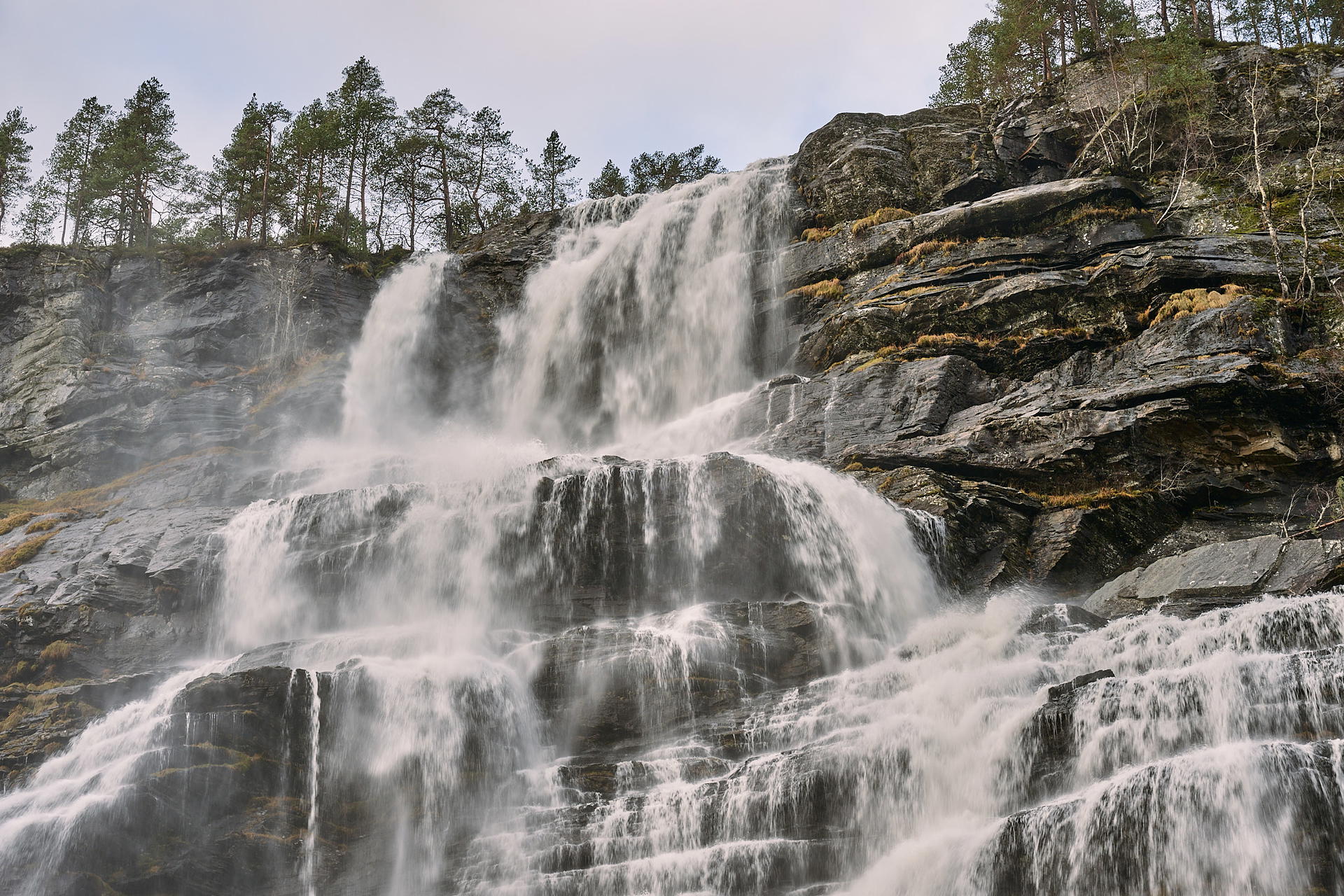 Blick auf den Wasserfall