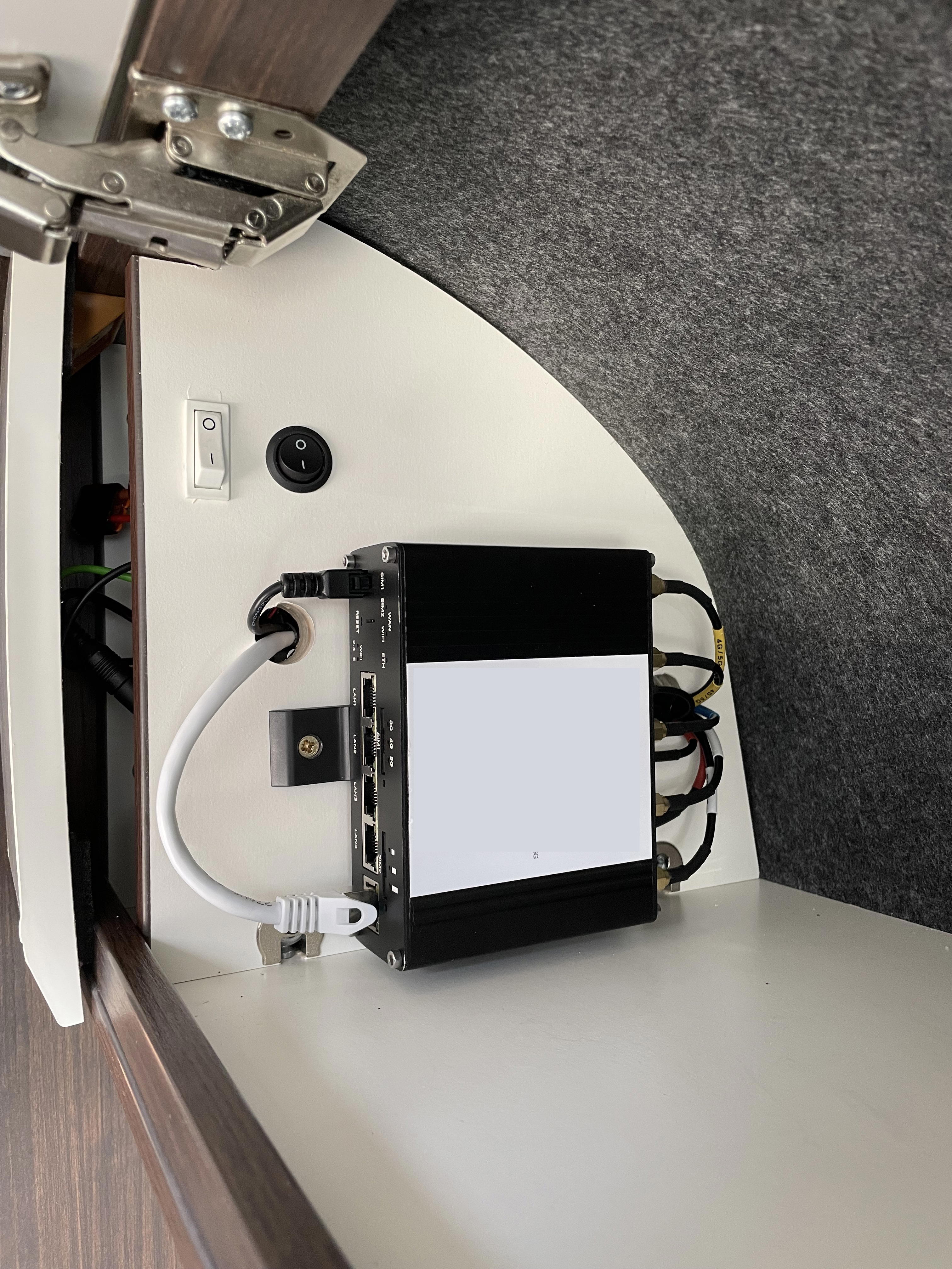 Everything connected and installed