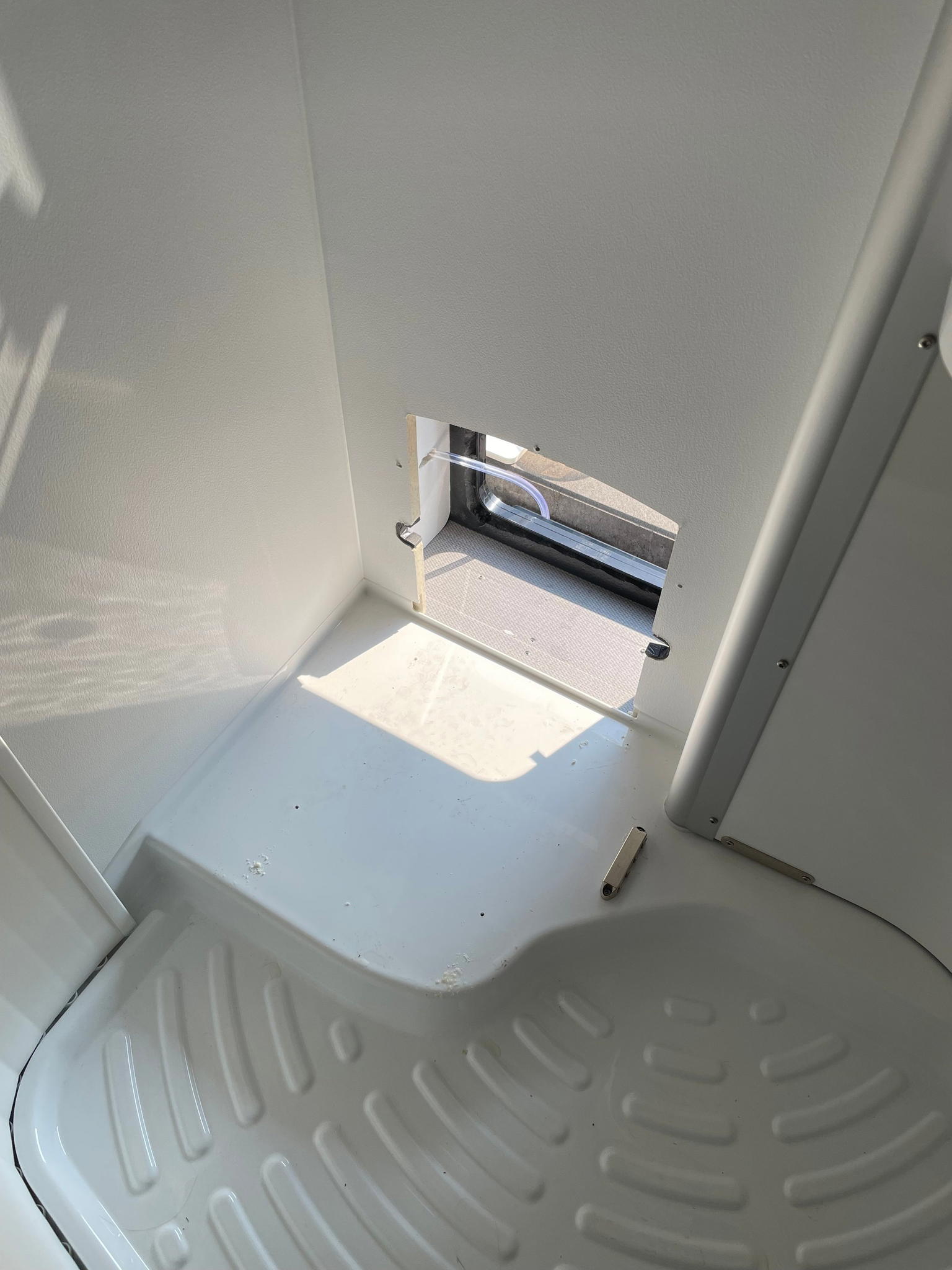 Image showing the base where the new composting toilet will be installed